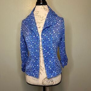 NWOT Vintage Draper's and Damon Petites open sheer blazer